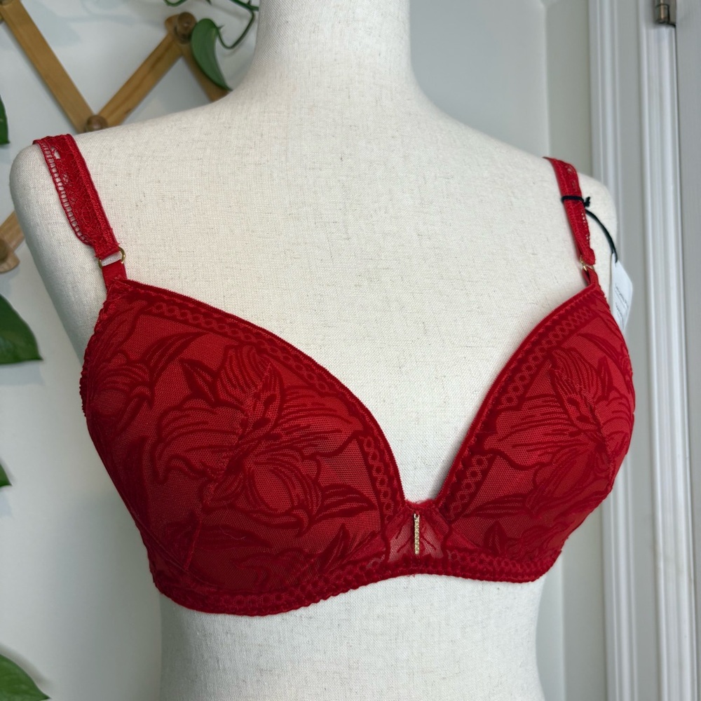 AUBADE Push-Up Red Bra - Picture 3 of 14